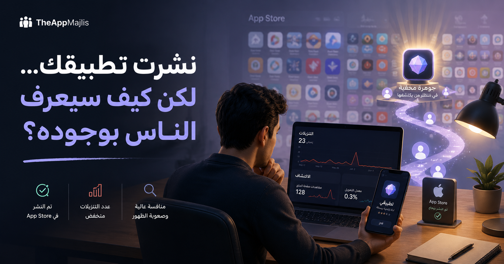 هل نشرت تطبيقك على المتجر؟ ممتاز… لكن كيف سيعرف الناس بوجوده؟